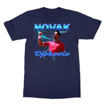 Tennis GOAT Novak Power Celebration in Style Unisex T-Shirt L blue