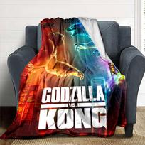 Super Kong spausdinimo flanelės pledas Aukštos kokybės šiltas patogus uždangalas visais sezonais Puikiai tinka dovanoms Namų dekoravimui 80cm x 120cm gray