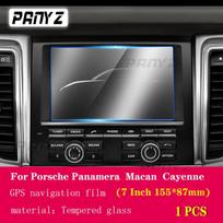 For Porsche Panamera Macan Cayenne Car GPS navigation film LCD screen Tempered glass protective film Anti-scratch Film 7 1 PCS gray