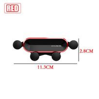 Gravity Car Phone Holder Air Vent Clip Mount No Magnetic Mobile Support Cell Stand for IPhone 12 11 Samsung Xiaomi Rotate pilka