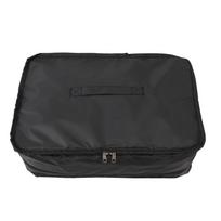 Portable Hanging Travel Shelves Bags Carry On Closet Insert Large Capacity Travel Bags  3 black