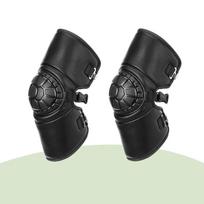 Coldproof Adjustable PU Leather Warm Kneepad Protective Guard Riding Knee Pads Motorcycle Kneepad One Size juoda