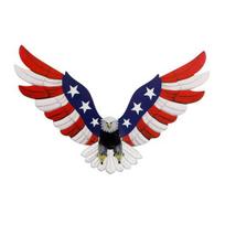 Amerikos Vėliavos Erelio Metalo Sienos Menas Nepriklausomybės Diena Liepos 4-oji Patriotiškas Sienos Ženklas Plikasis Erelis Durų Pakabukas Sienai Priekinės Verandos Sodybos Dekoras 1pc white