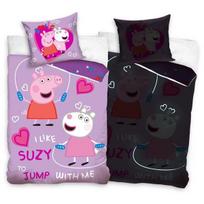 Peppa Pig vaikiškas patalynės komplektas, 140×200, 2 dalių