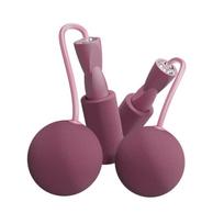 Cordless Jump Rope Portable Weighted Ropeless Skipping Rope for Training Fitness Exercise Pink gray