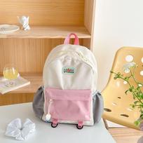 Schoolbag new color matching children's backpack cute kindergarten school bag boys and girls leisure light travel backpack Small oranžinė