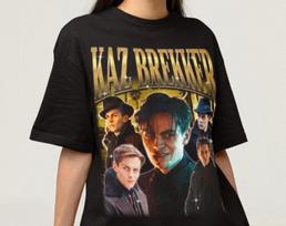 Unisex Kaz Brekker Shirt - Shadow and Bone Tshirt,Six of Crows Tee,Grishaverse Shirt 150 brown