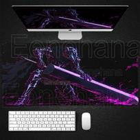 XXL Guts Sword in Berserk Mouse Mat Berserk Guts Gamer PC Gaming Mouse Pad Computer Accessories Large Keyboard Laptop Desk Pads 50cmx100cm gray