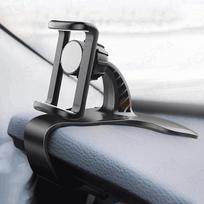 Car Mobile Phone Holder Universal Dashboard Easy Clip Mount GPS Bracket Cell Phone Car Support Stand for iPhone Samsung Black A gray