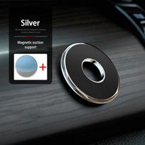 Metal Magnetic Automatic Adsorption Car Phone Holder Magnet  Multi-scene Use Mount Mobile Cell Phone Stand Telefon GPS 02 Black gray