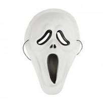 Helovino kaukė Scream, balta