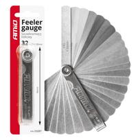 Tarpų matuoklis 0,02–1 mm, 32 lapeliai, 89 mm, AMIO-03287