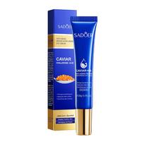 Caviar Anti-Wrinkle Moisturizing Eye Cream SADOER Hyaluronic Acid Repair Hydrating Eye Cream 20G blue