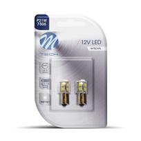 LED lemputė M-Tech LB060W G18 BA15S 12V, 2 vnt