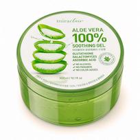 Miraclair Aloe Vera 100% Pure Alcohol-Free Soothing Gel, Full of Moisture, 300ml, 1 pcs green