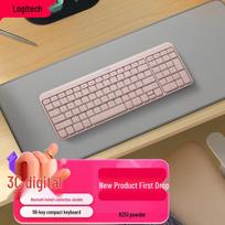 Logitech K251 Compact 99-Key Wireless Keyboard and Mouse Combo rožinė spalva