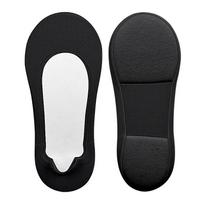 2/4Pcs Boat Sock Plantar Fasciitis Shoes Insole Socks Insoles for Feet Women Shock Absorbing Sole Invisible Non Slip Shoe Pads EU35-44 white