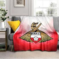 Doncaster Red Crest Blanket Lightweight Ideal Bedding Blanket Perfect for Travel, Camping, Living Rooms, Offices, Sofas, Fan Christmas gift 75x90cm