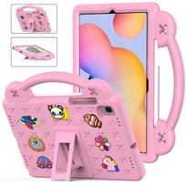 Case for Samsung Galaxy Tab S6 Lite 10.4 inch funda Shockproof Cover with Stand Hand-held kids for S6 lite WiFi S6 lite 10.4inch rožinė