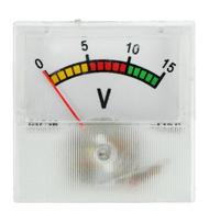 Analoginis voltmetras - skydelis 91C16 mini, 15V DC