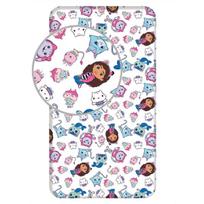 Jerry Fabrics paklodė su guma Gabby's Dollhouse 03, 90x200x25 cm