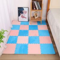Eva Foam Puzzle Kilimas Minkštas pliušinis vaikiškas kilimėlis Kūdikių Žaislai Kūdikių Žaidimų Kilimėlis Vaikų Kambaryje Išlaikykite šiltą žaidimų kilimėlį 1pc beige