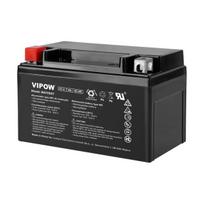 Motociklo akumuliatorius VIPOW, 12V 7Ah, juodas