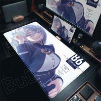 Ergonomic Rubber Mousepad Shinei Nouzen Gaming KeyboardMat PC Accessories New Anime  Eighty Six Vladilena Lena Milize MousePad SBD300x800x2mm white