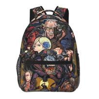 MGS1 Snake Metal Gear Solid Raiden Sons Of Liberty Student Backpack School Bag Daypack for Men Women Bookbag Shoulder Bags One Size black