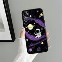Cartoon Astronaut Case for Apple iPhone 17 Pro Max 12 Air 15 Pro 7 8 11 13 16 14 XR XS MAX Funda Phone Cover iPhone X gray
