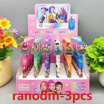 Beautiful Various styles of K-POP gel pen Demon hunter pressing 0.5mm black ink Acrylic patch high-value student stationery no-box white