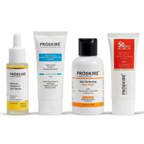 Proskire Anti Pigmentation Kit- Vitamin C Serum, Kojic Cream, Face wash & Sunscreen white