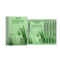 EELHOE Aloe moisturizing Foot Mask nourishes dry foot skin, moisturizes and softens keratin, daily home foot care film 5pcs beige