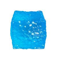 Ice Cube Squishy Toy Stress Relief Fidget Squeeze Sensory Gel Cube Soft Decompression Toy for Kids Adults mėlyna