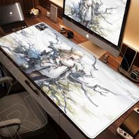 HD print XXL Game Arknights Endfield Perlica Mouse Pad Rug Non-slip Rubber Gamer Computer Mats Desk mat Laptop Office Large pad 30cmx80cm gray