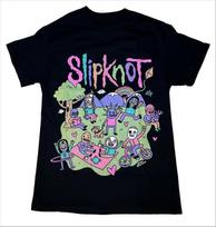 2026 summer CUTE SLIPKNOT Graphic T-shirt 100_ Round Neck Casual Unisex round neck Loose Comfortable XS beige