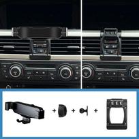 For BMW 3 Series E90 E91 E92 E93 Car Styling Mobile Phone Holder Air Vent Mount Gravity Bracket Stand Auto Modified option 2 gray