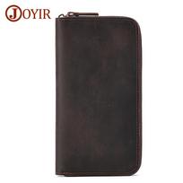 Men's RFID Genuine Leather Long Wallet & Unisex Coin Purse black