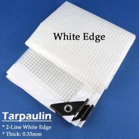 0.33MM Transparent PE Tarpaulin Garden Plant Shed Keep Warm Grid Rainproof Cloth Balcony Windows Rain Cover Waterproof Awning 1x2m white