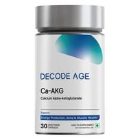 Decode Age Ca-AKG Supplement 500 mg – 99.9% Pure, Highly Bioavailable Calcium Alpha-Ketoglutarate for Bone Strength, Energy & Muscle Recovery –