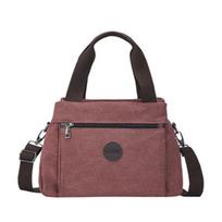 Casual Large Canvas Crossbody Bag For Women, Multi Inner Compartments Convertible Tote,Durable Literary Pack For Daily Commute School ,Weekend Trips pilka spalva