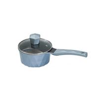 Blue Diamond Non-stick Cookware Set: Wok, Stir-fry, Soup, Milk, and Frying Pans for Induction & Gas Stoves 18cm gray