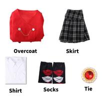 Heathers Veronica Sawyer Cosplay Uniforma Anime Tematikos Kostiumas XXL raudona