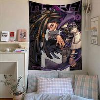 Anime GGachiakuta Anime Tapestry Hanging Tarot Hippie Wall Rugs Dorm Home Decor 74x94cm(29x37in) gray