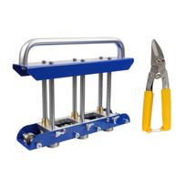 Edge Roller Bender Blue Color V Haped Roller Design High Speed Steel and Aluminum Alloy Roll Roofing gray