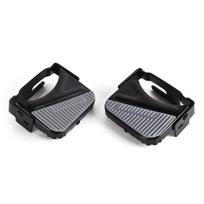 1 Pair Bike Foot Pedal Bicycle Rear Universal Manganese Steel Non-slip Widened Stand Footpegs gray