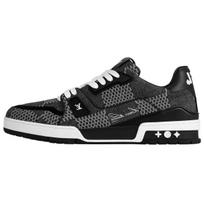 LOUIS VUITTON Lv Trainer Black Damier 3D Denim 1AD6DX 39 black