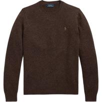 Polo Ralph Lauren ilgomis rankovėmis apvalia iškirpte vienspalvis megztinis Vyriškas megztinis 710892360-008 M black