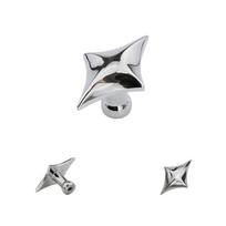 Four Point Star Cabinet Knobs Zinc Alloy Drawer Pulls  For Cabinets, Wardrobes, Drawers B