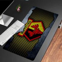 Watford Crest Design Mouse Pad, Rubber Base, Mouse Pad for Gamers and Office Use, Gaming Desk , Easy To Clean Mat Christmas fan gifts 30cmx60cm（11.8x23.6inch）